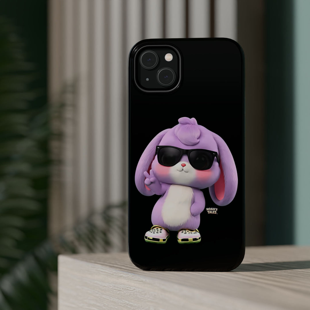 Noah’s Tales™ Lilac Phone Case Vibrant Protective cover Fun Gift for Kids and Teens Unique Cartoon Design