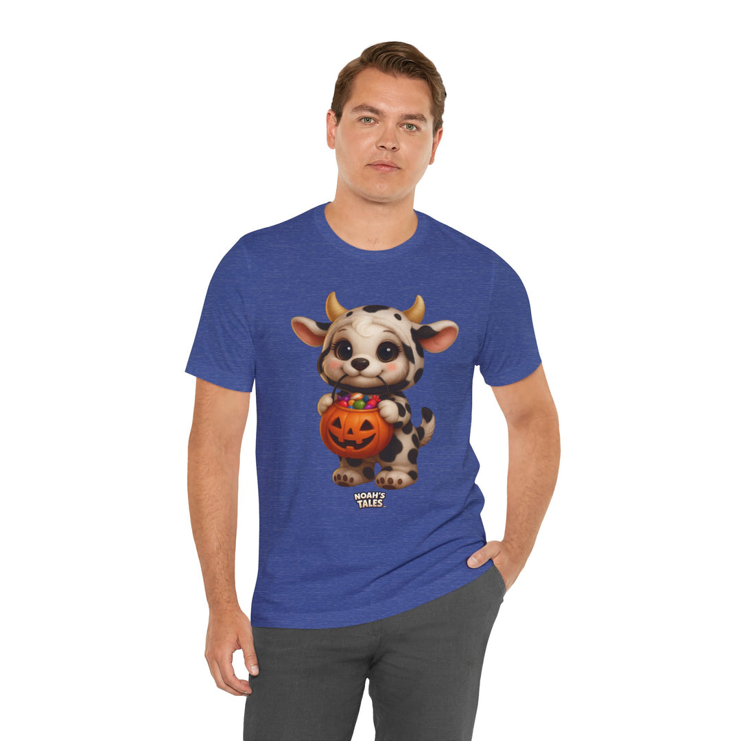 Noah’s Tales™ Cow Halloween Costume Coco Men's Bella T-Shirt
