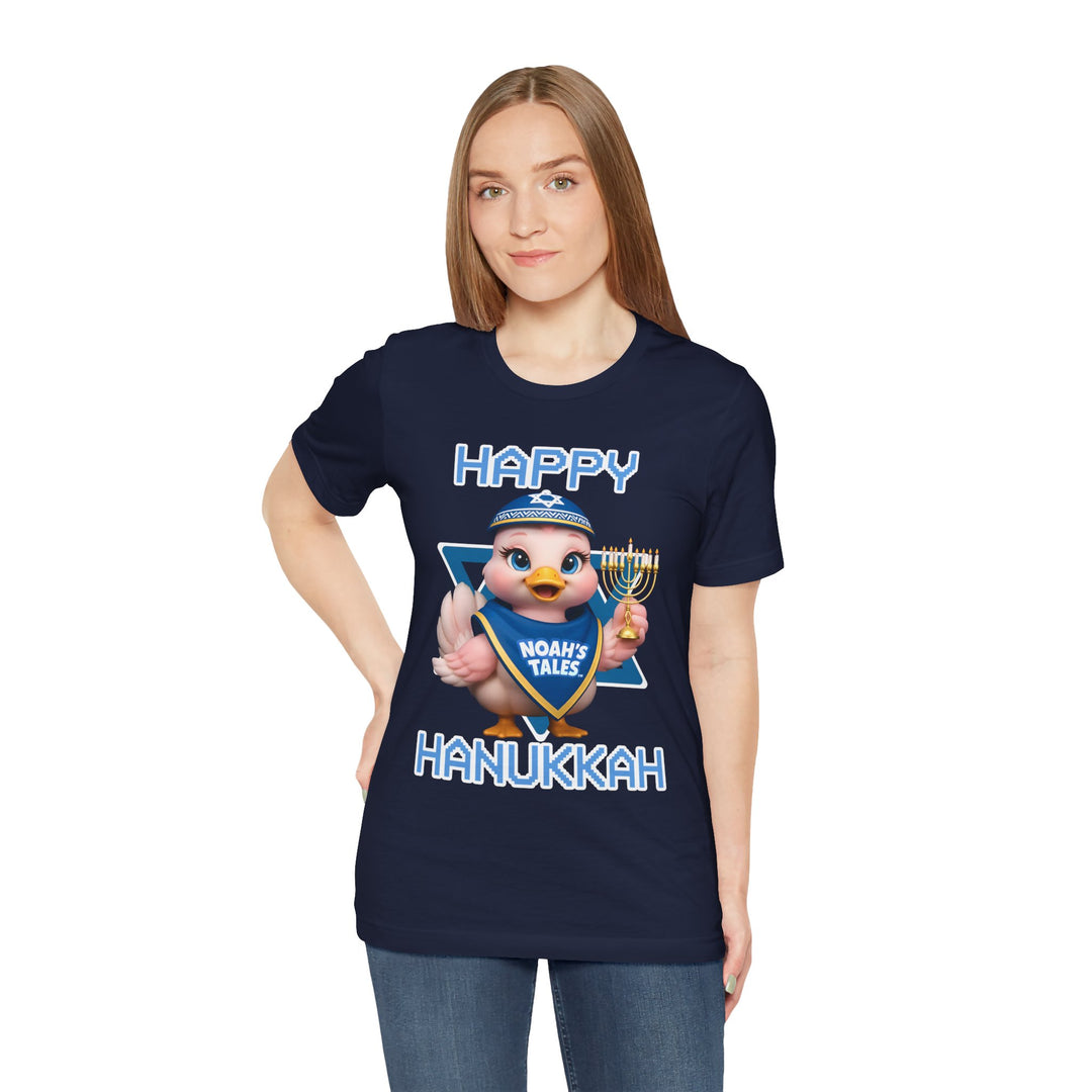 Noah’s Tales™ Happy Hanukkah Luna Women's Bella T-Shirt