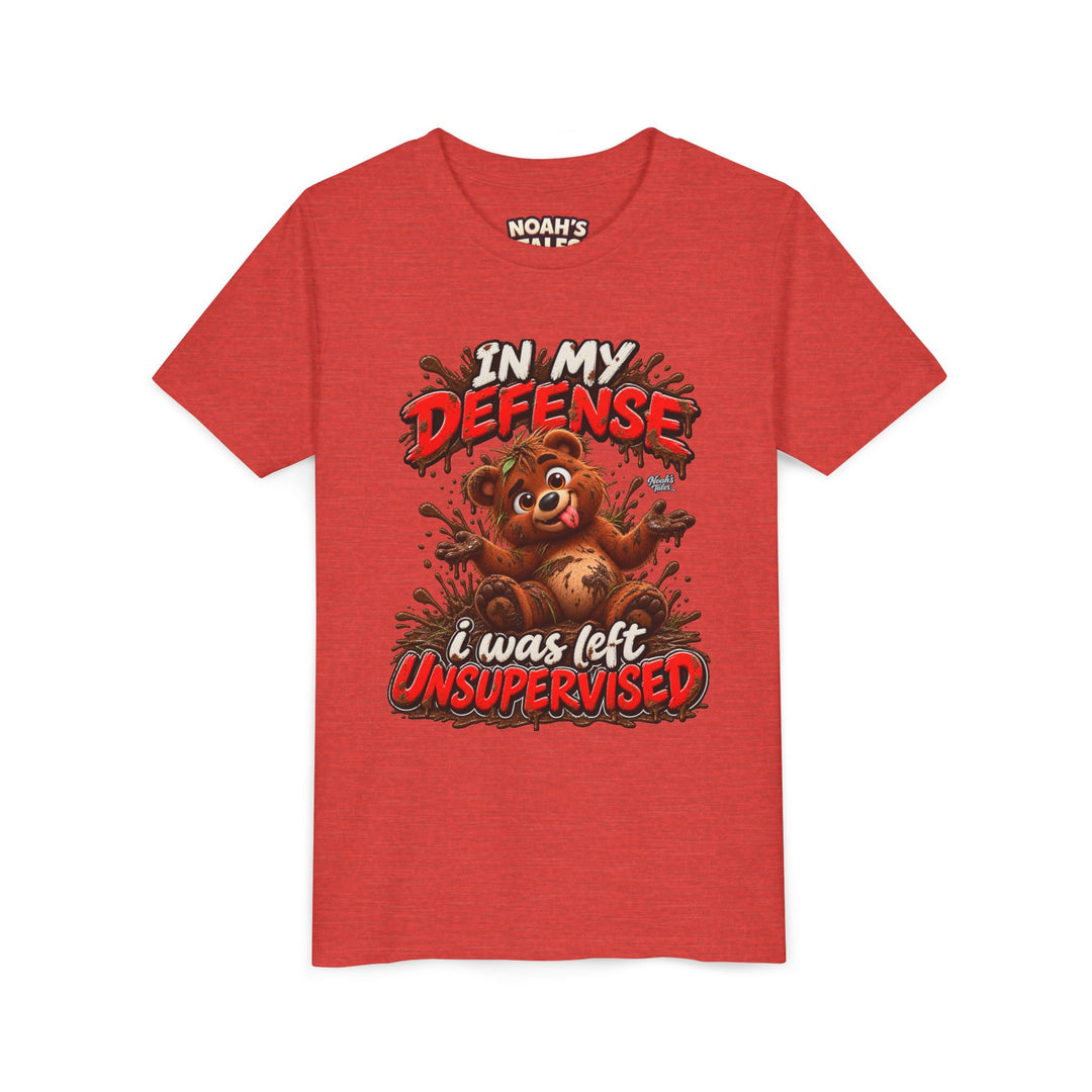 Noah’s Tales™ In My Defense I Was Left Unsupervised | Baxter Girl's Bella T-Shirt