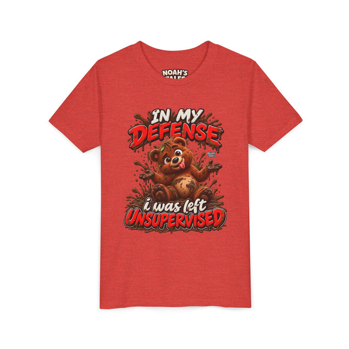 Noah’s Tales™ In My Defense I Was Left Unsupervised | Baxter Girl's Bella T-Shirt