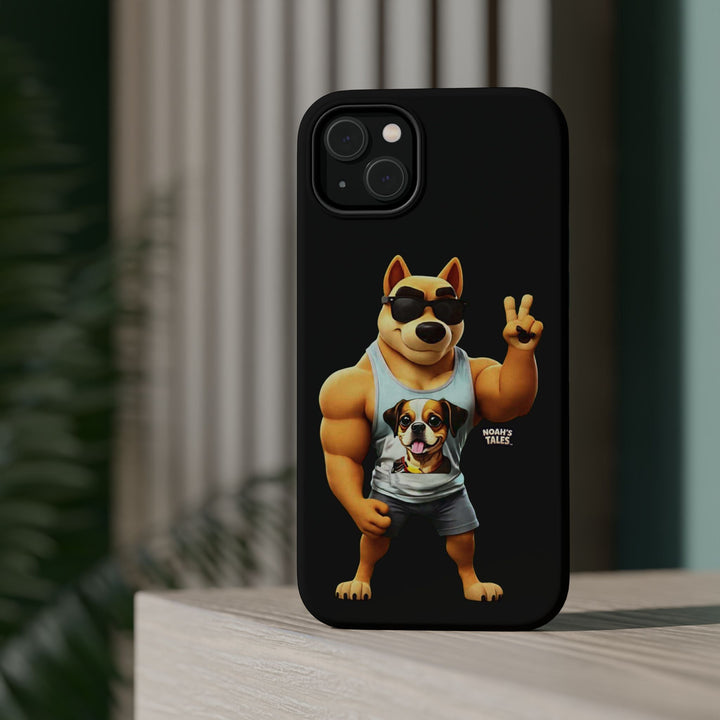 Noah’s Tales™ Ranger Magnet Phone Case Pet Lover Phone Cover Funny Phone Case Unique Gift for Dog Owners Quirky Dog Design