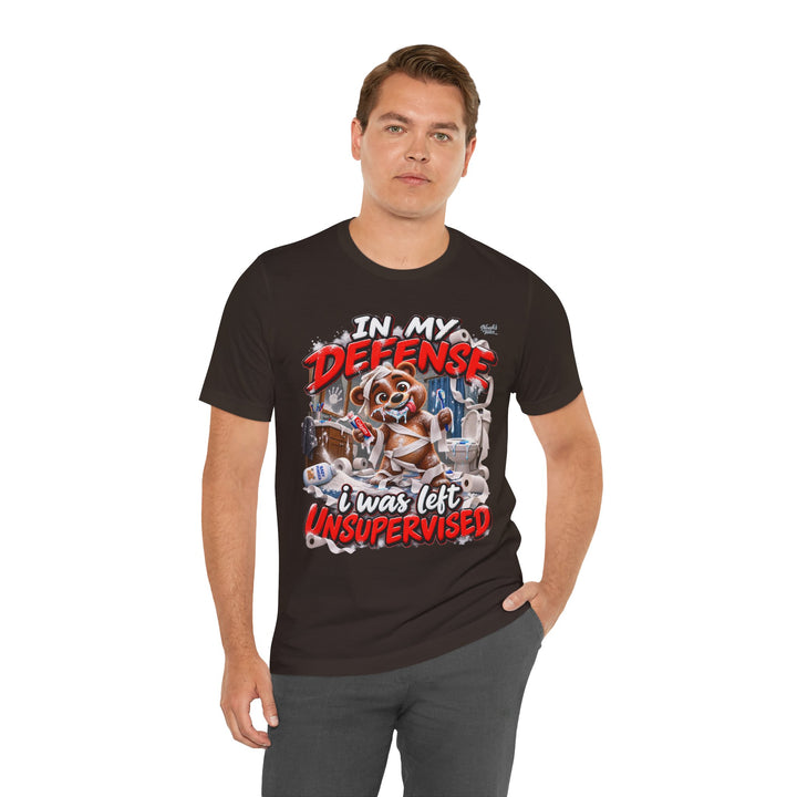 Noah’s Tales™ In My Defense I Was Left Unsupervised | Baxter Men's T-Shirt