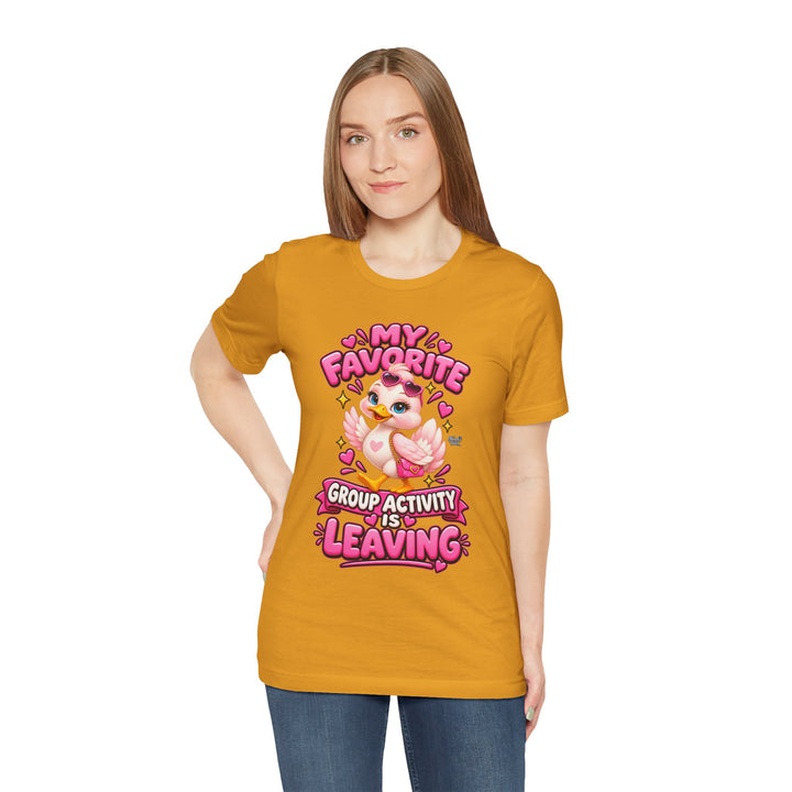 Noah’s Tales™ My Favorite Group Activity Is Leaving | Luna Women's Bella T-Shirt
