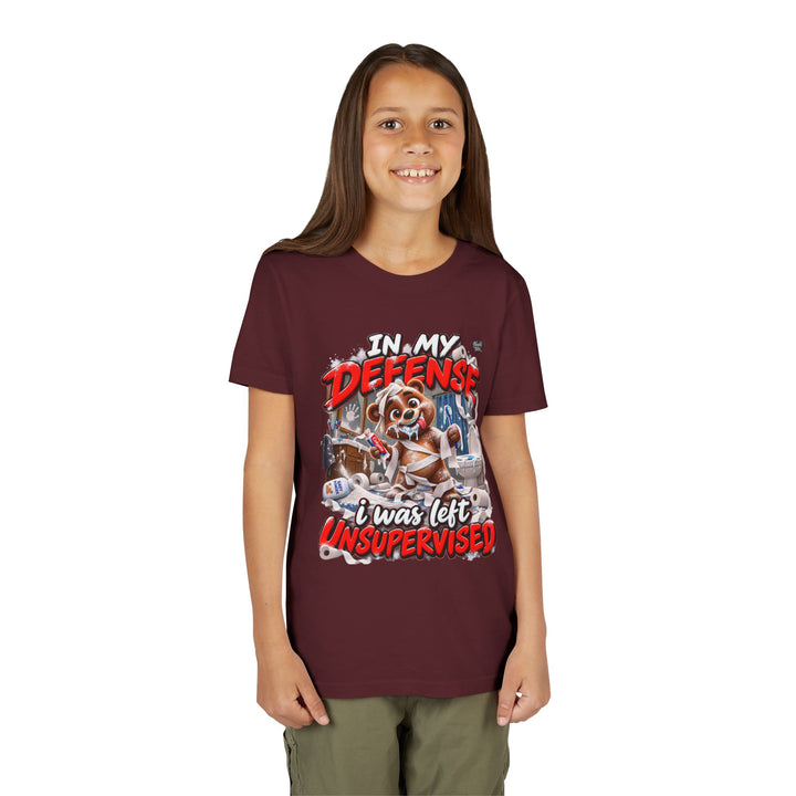 Noah’s Tales™ In My Defense I Was Left Unsupervised | Baxter Girl's Bella T-Shirt
