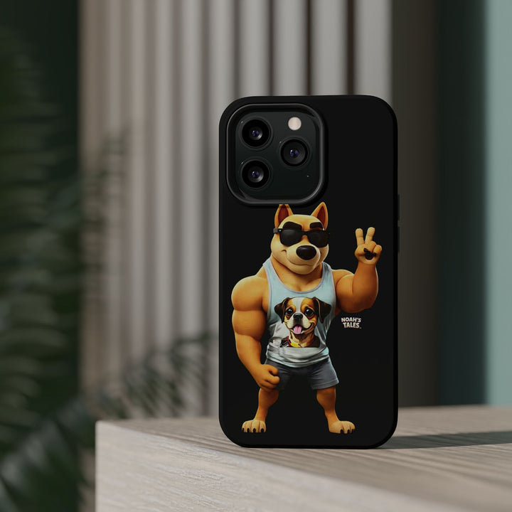 Noah’s Tales™ Ranger Magnet Phone Case Pet Lover Phone Cover Funny Phone Case Unique Gift for Dog Owners Quirky Dog Design