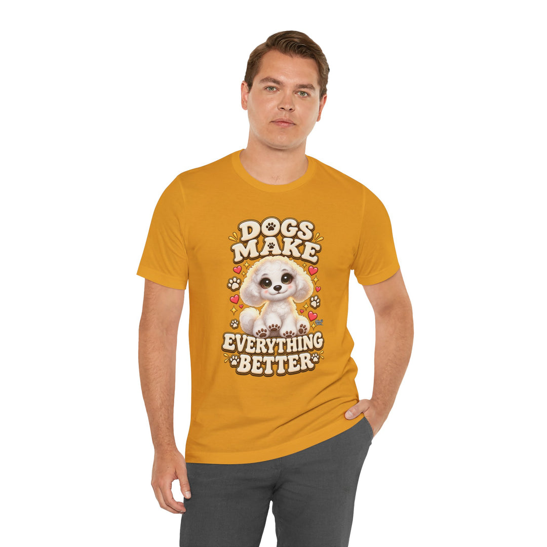 Noah’s Tales™ Dogs Make Everything Better | Coco Men's T-Shirt