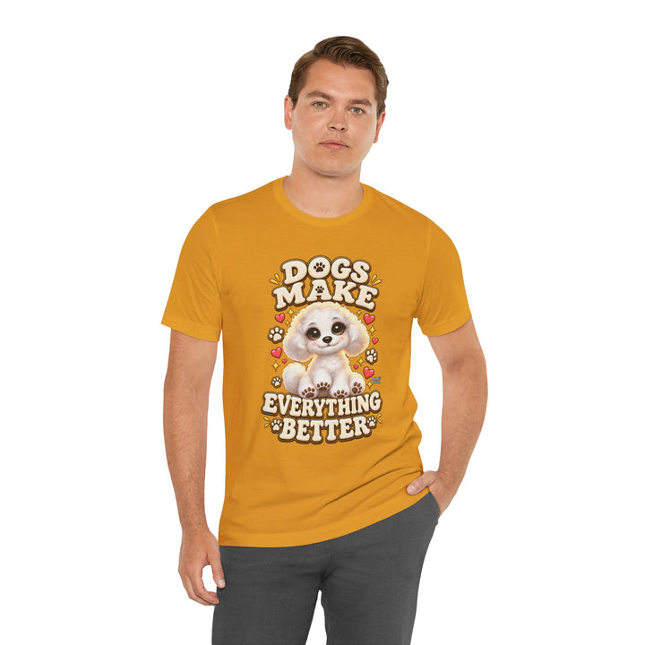 Noah’s Tales™ Dogs Make Everything Better | Coco Men's T-Shirt