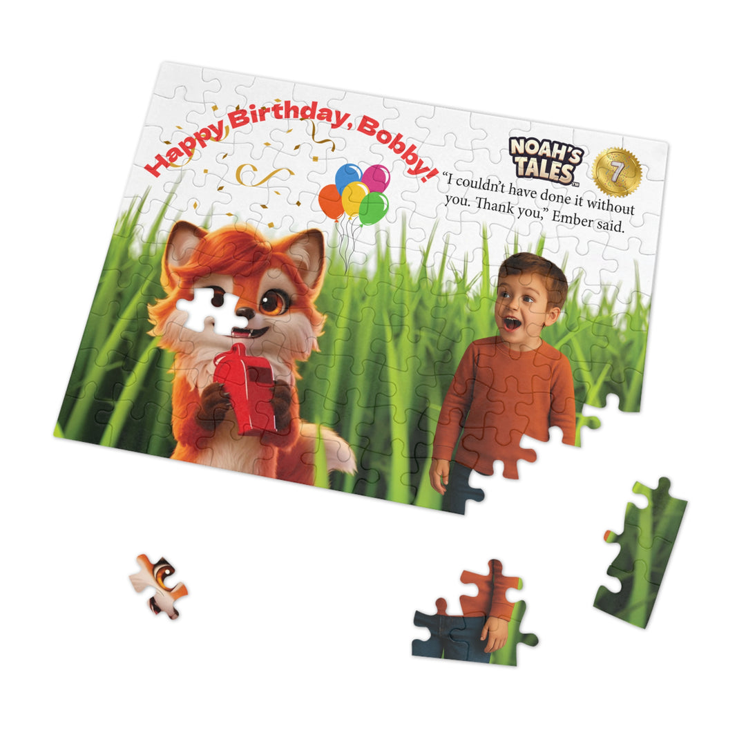 Noah’s Tales™ Personalized Birthday Jigsaw Puzzle with Tin