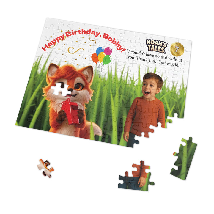 Noah’s Tales™ Personalized Birthday Jigsaw Puzzle with Tin
