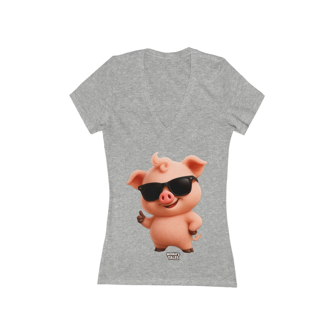 Noah’s Tales™ Cool Pip Women's V-Neck Bella T-Shirt