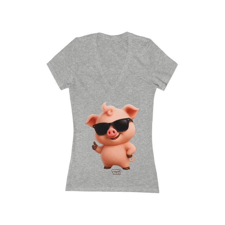 Noah’s Tales™ Cool Pip Women's V-Neck Bella T-Shirt