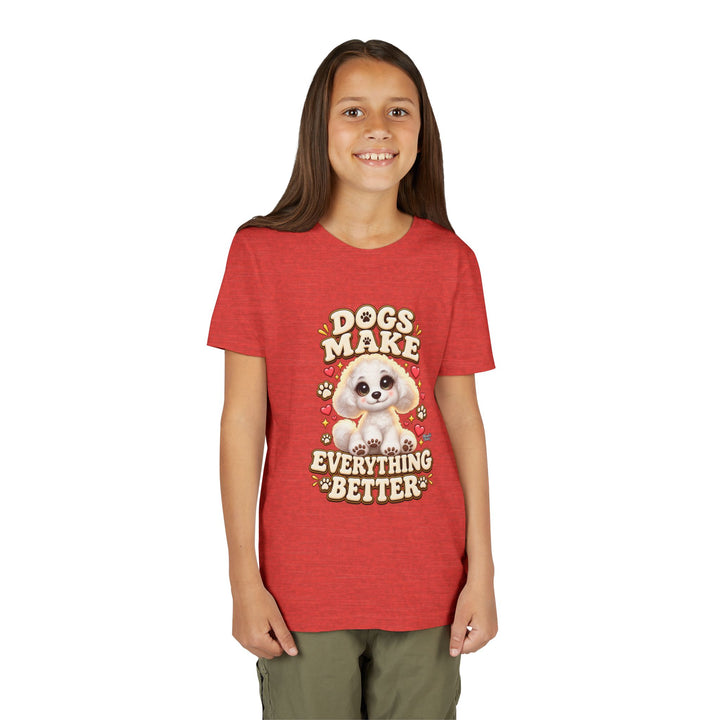 Noah’s Tales™ Dogs Make Everything Better | Coco Girl's Bella T-Shirt