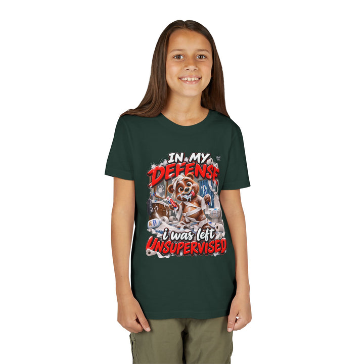 Noah’s Tales™ In My Defense I Was Left Unsupervised | Baxter Girl's Bella T-Shirt