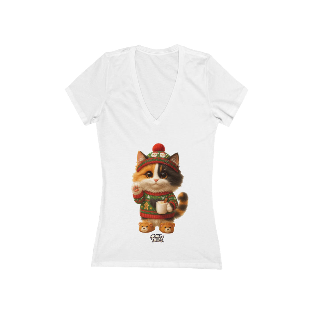 Noah’s Tales™ Thanksgiving Ashley Women's V-Neck Bella T-Shirt