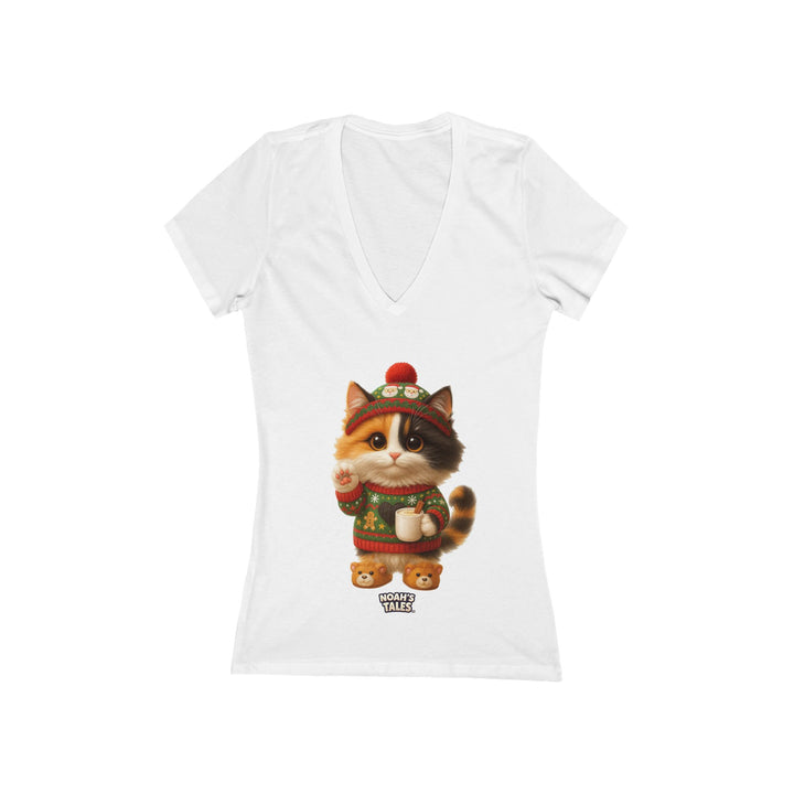 Noah’s Tales™ Thanksgiving Ashley Women's V-Neck Bella T-Shirt