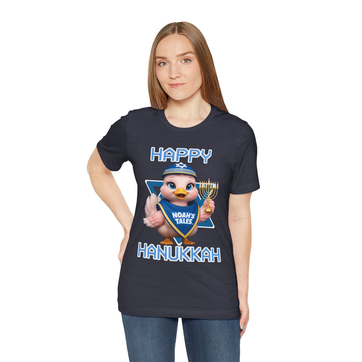 Noah’s Tales™ Happy Hanukkah Luna Women's Bella T-Shirt