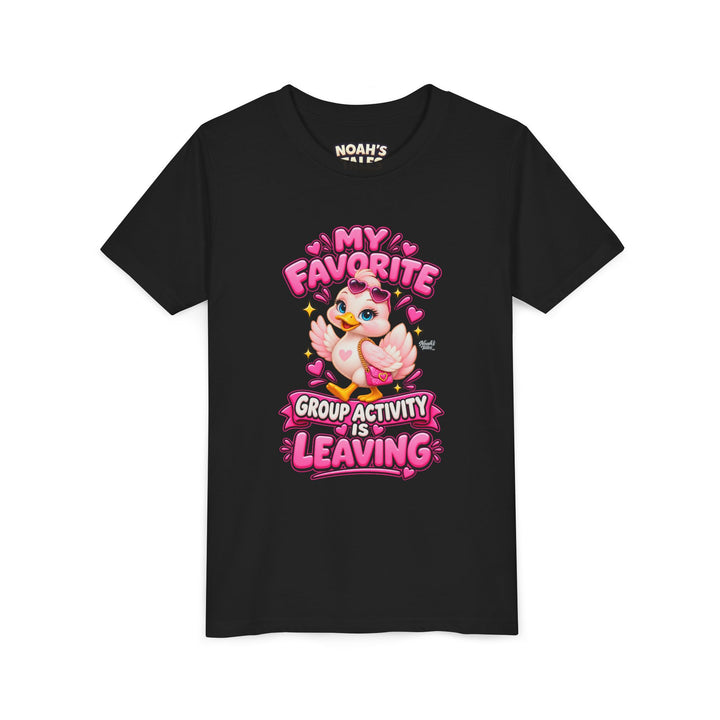 Noah’s Tales™ My Favorite Group Activity Is Leaving | Luna Girl's Bella T-Shirt