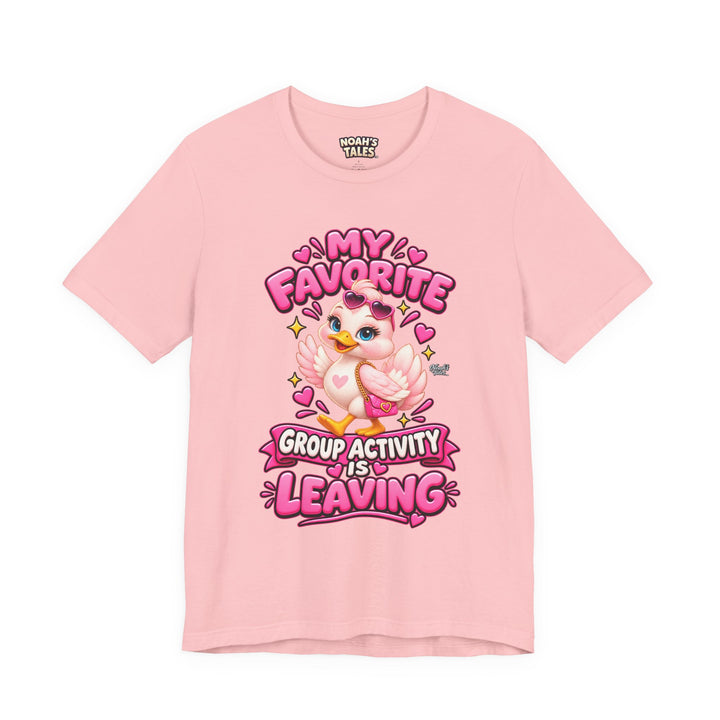 Noah’s Tales™ My Favorite Group Activity Is Leaving | Luna Women's Bella T-Shirt