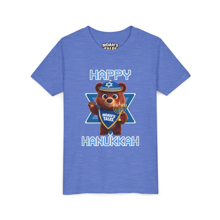 Noah’s Tales™ Happy Hanukkah Bear Girl's Bella T-Shirt