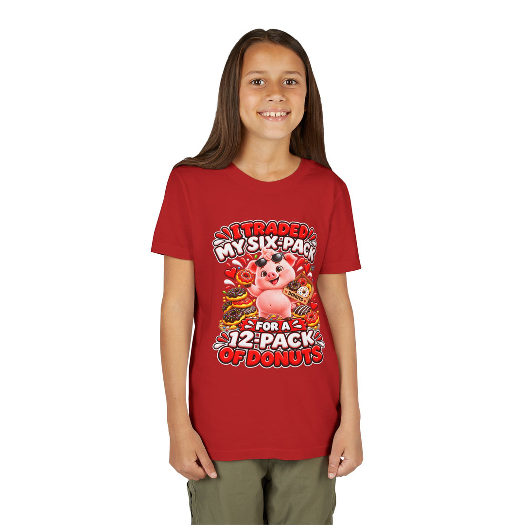 Noah’s Tales™ I Traded My Six-Pack For A 12-Pack Of Donuts | Pip Girl's Bella T-Shirt