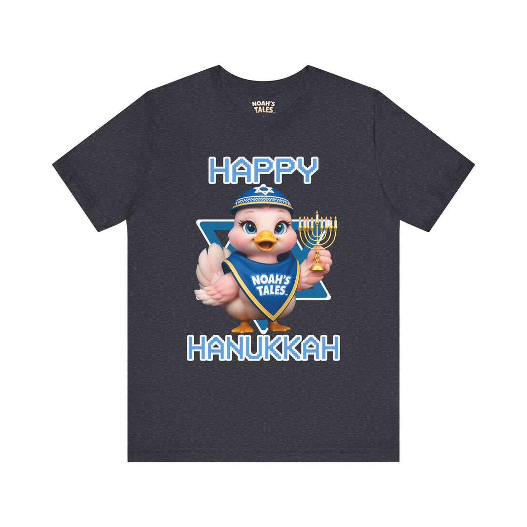 Noah’s Tales™ Happy Hanukkah Luna Men's Bella T-Shirt