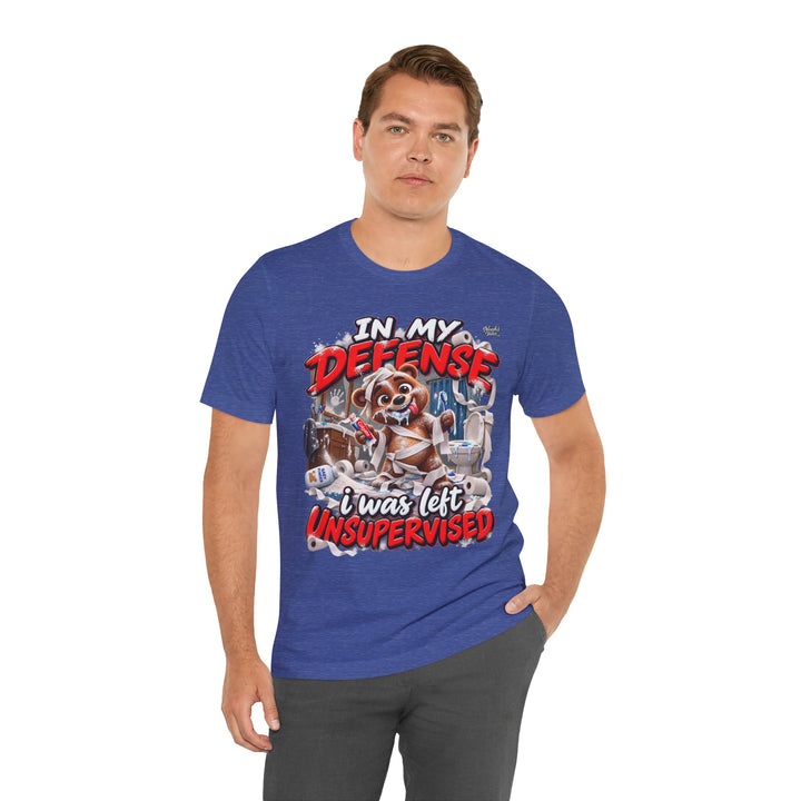 Noah’s Tales™ In My Defense I Was Left Unsupervised | Baxter Men's T-Shirt