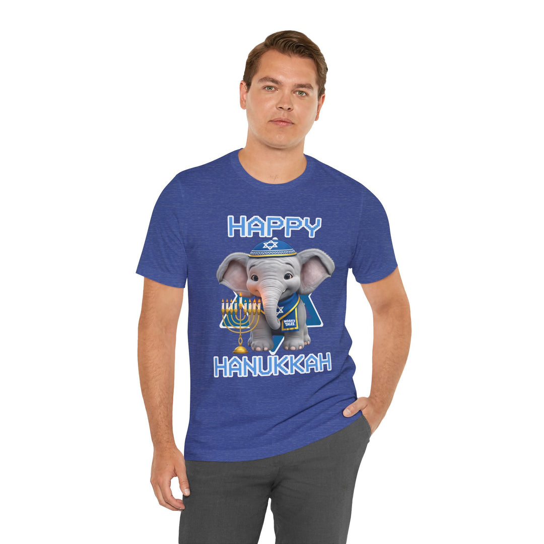 Noah’s Tales™ Happy Hanukkah Noah Men's Bella T-Shirt