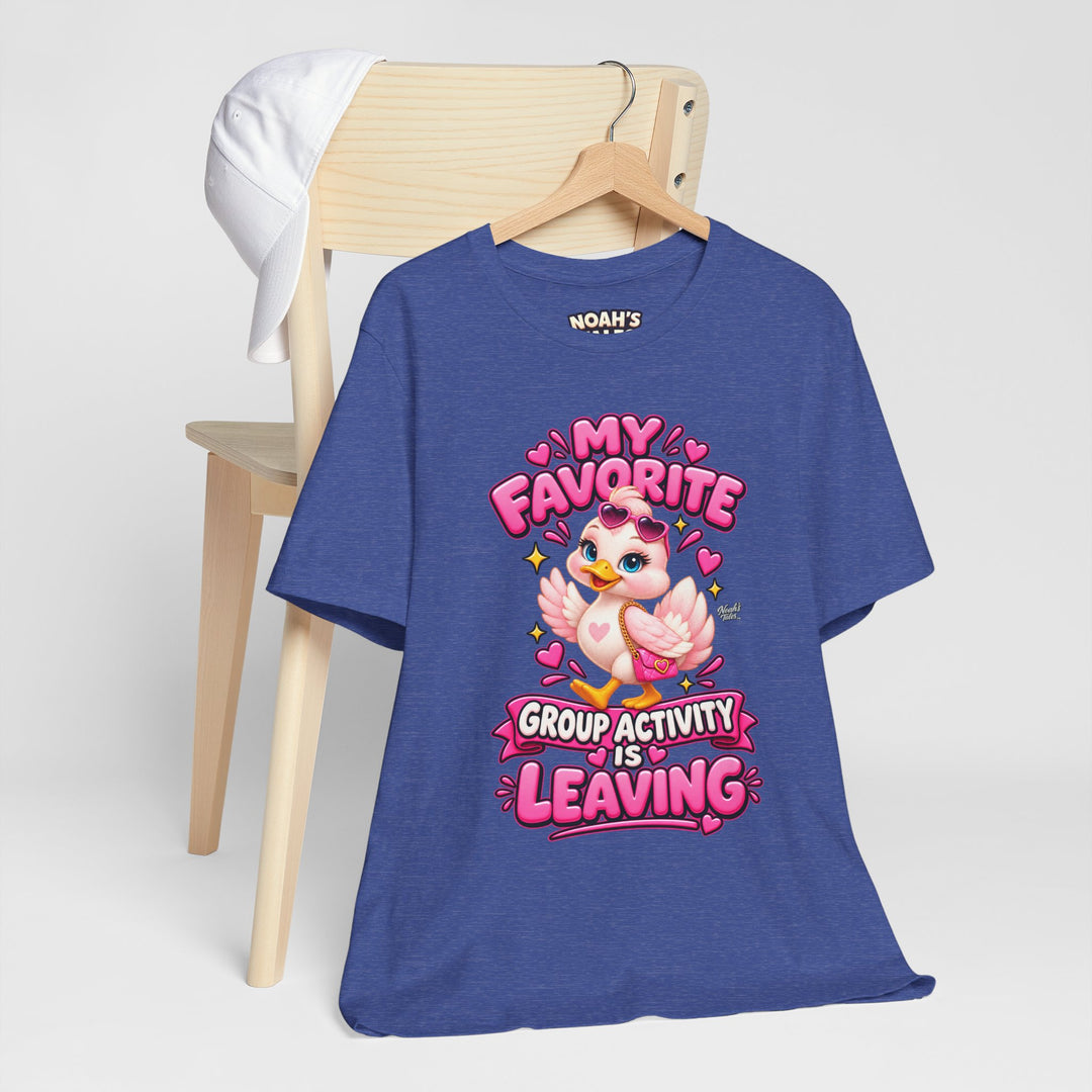 Noah’s Tales™ My Favorite Group Activity Is Leaving | Luna Women's Bella T-Shirt