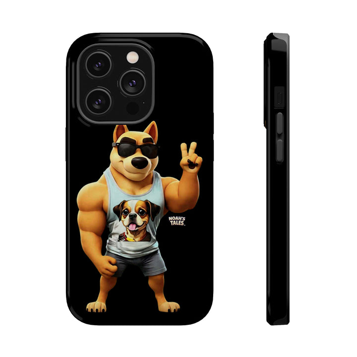 Noah’s Tales™ Ranger Magnet Phone Case Pet Lover Phone Cover Funny Phone Case Unique Gift for Dog Owners Quirky Dog Design