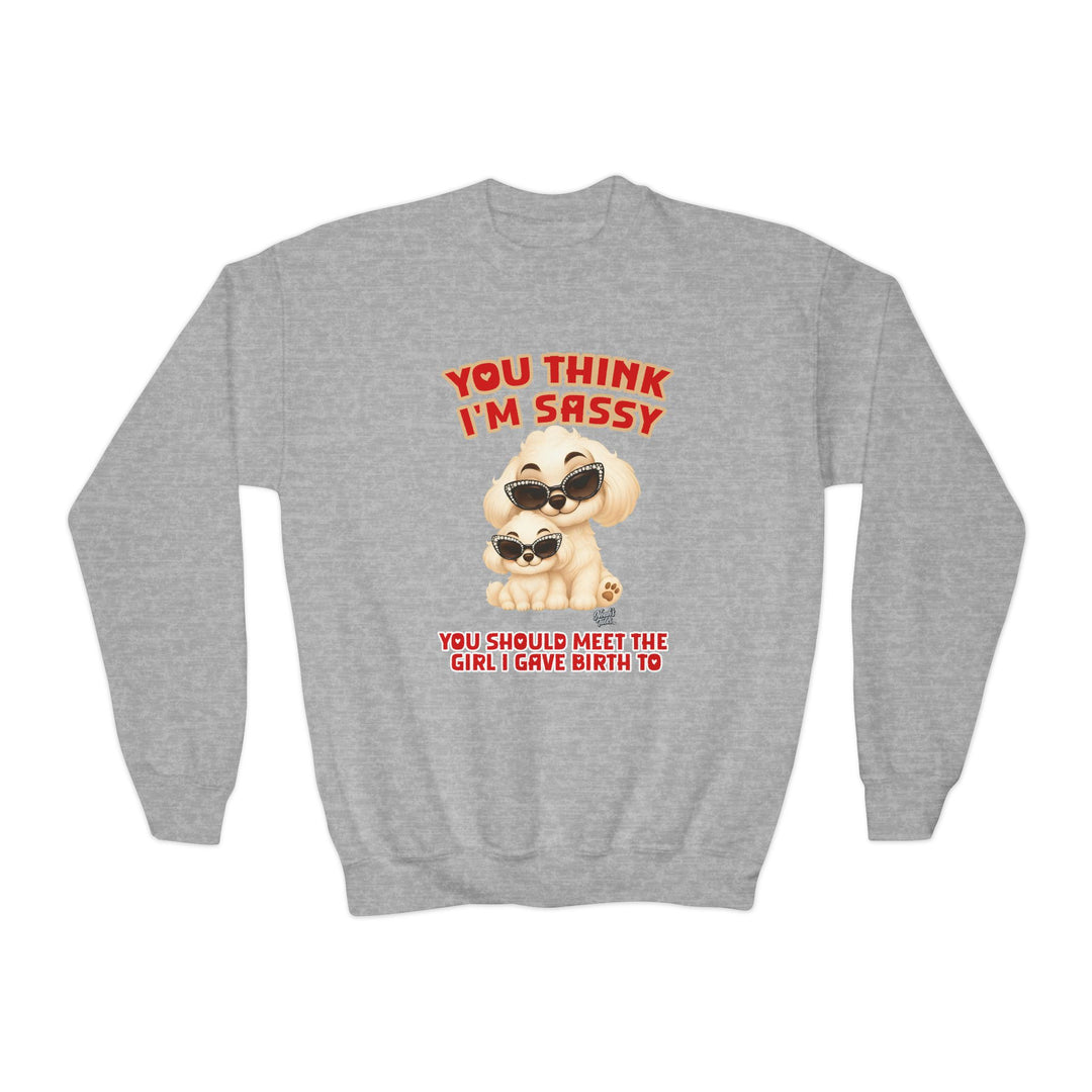 Noah’s Tales™ You Think I'm Sassy You Should Meet The Girl I Gave Birth To - Girl's Sweatshirt