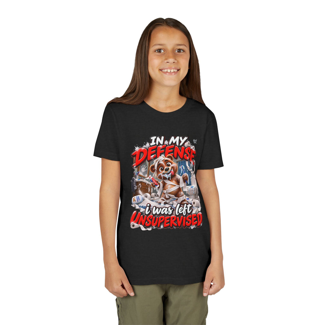 Noah’s Tales™ In My Defense I Was Left Unsupervised | Baxter Girl's Bella T-Shirt