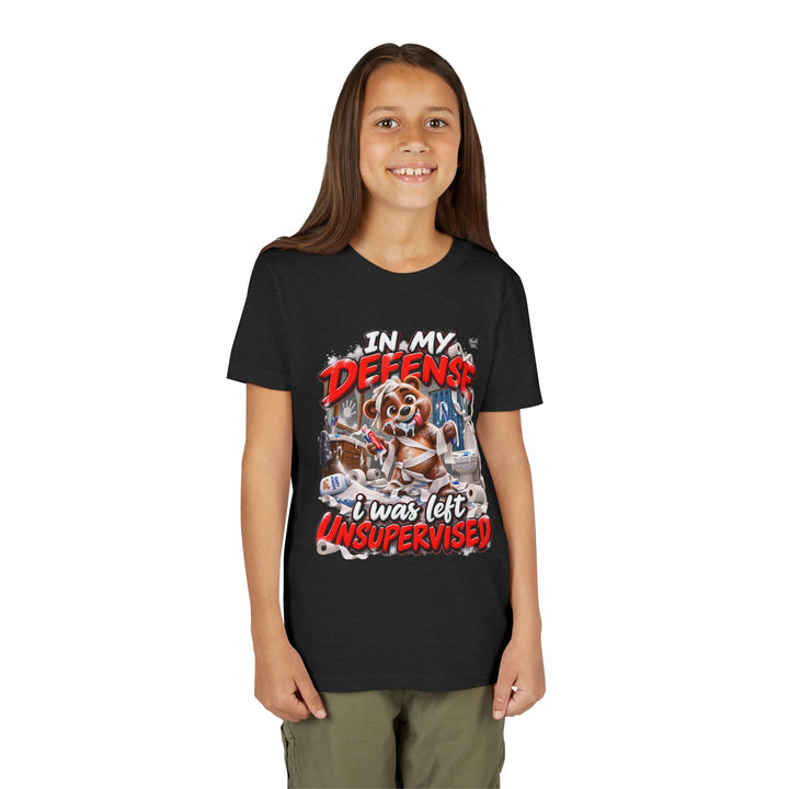 Noah’s Tales™ In My Defense I Was Left Unsupervised | Baxter Girl's Bella T-Shirt