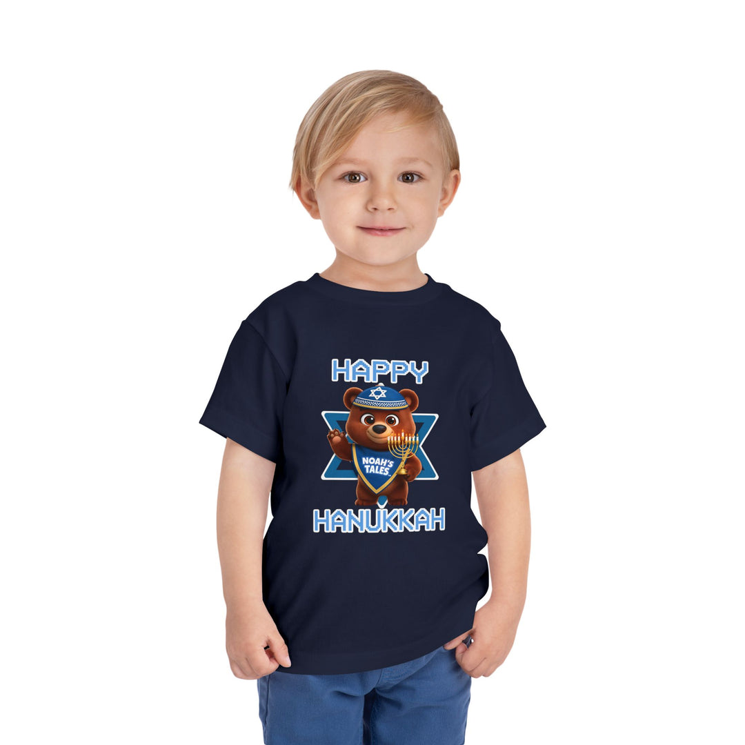 Noah’s Tales™ Happy Hanukkah Bear Boy's Bella T-Shirt