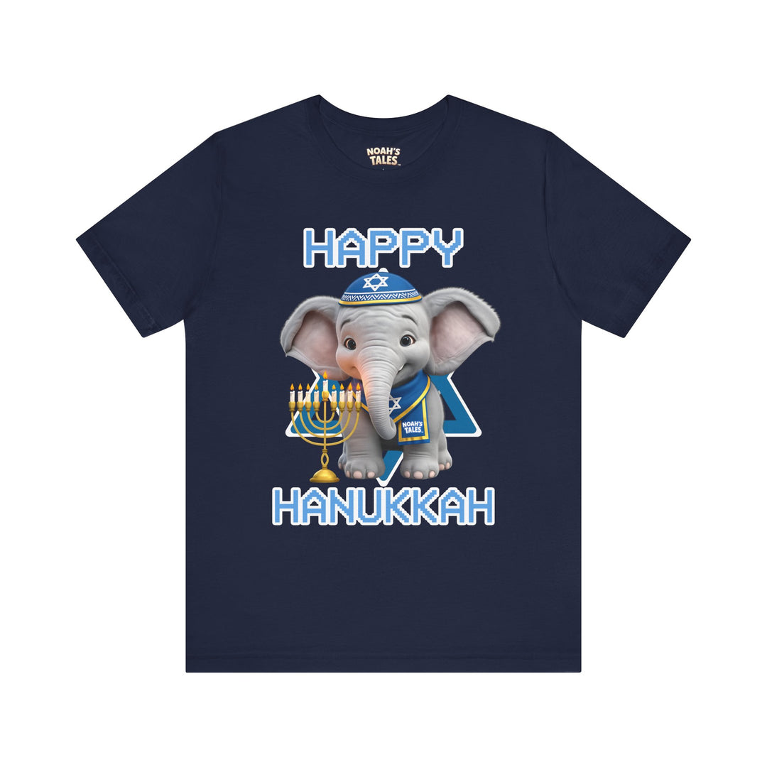 Noah’s Tales™ Happy Hanukkah Noah Men's Bella T-Shirt