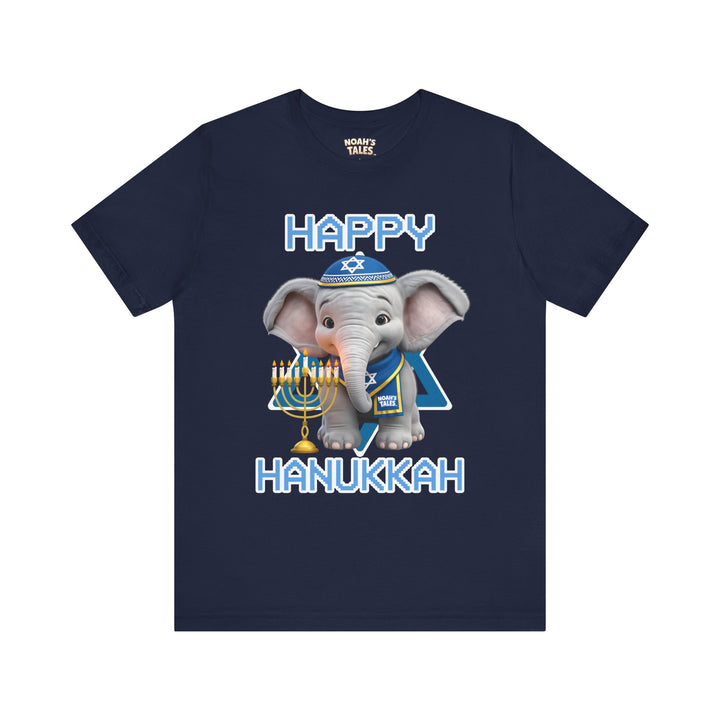 Noah’s Tales™ Happy Hanukkah Noah Men's Bella T-Shirt