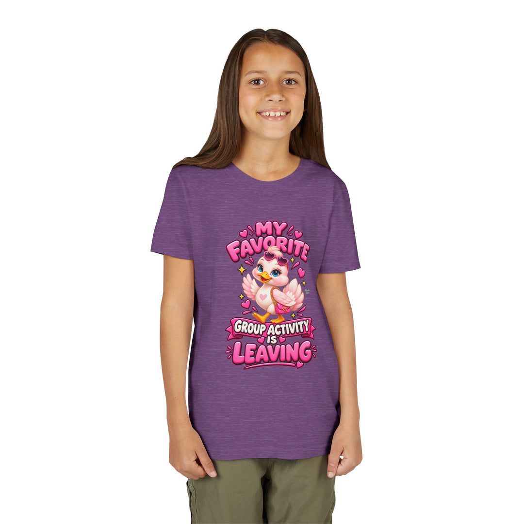 Noah’s Tales™ My Favorite Group Activity Is Leaving | Luna Girl's Bella T-Shirt