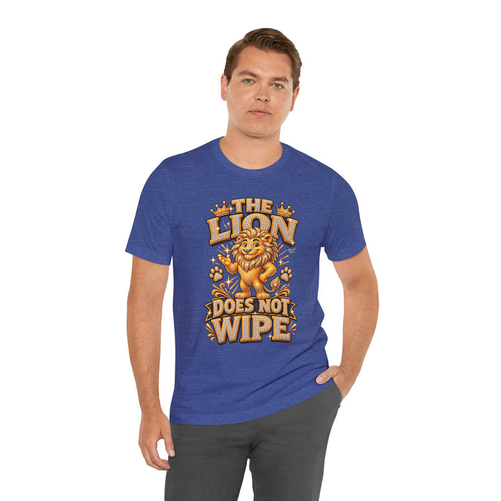 Noah’s Tales™ The Lion Does Not Wipe | Leo Men's T-Shirt