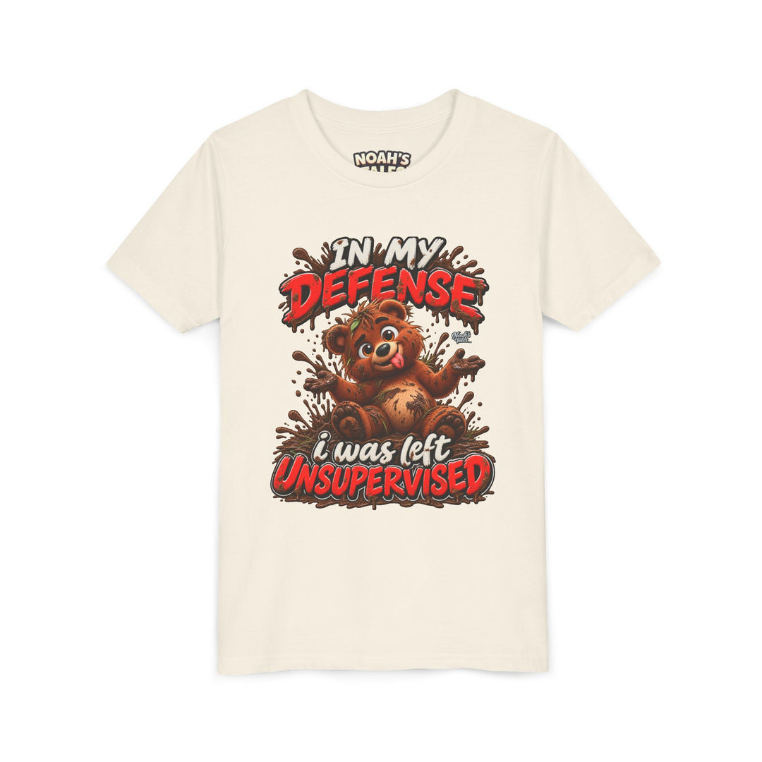 Noah’s Tales™ In My Defense I Was Left Unsupervised | Baxter Girl's Bella T-Shirt