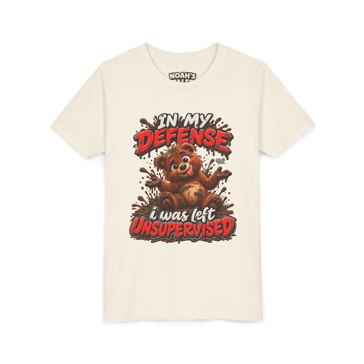 Noah’s Tales™ In My Defense I Was Left Unsupervised | Baxter Girl's Bella T-Shirt