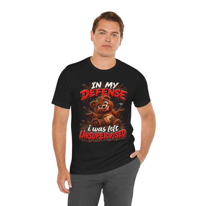 Noah’s Tales™ In My Defense I Was Left Unsupervised | Baxter Men's T-Shirt