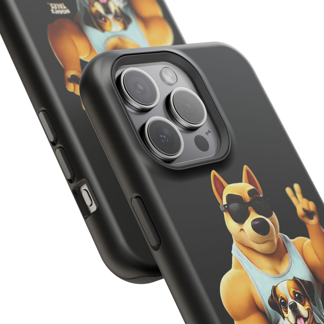 Noah’s Tales™ Ranger Magnet Phone Case Pet Lover Phone Cover Funny Phone Case Unique Gift for Dog Owners Quirky Dog Design