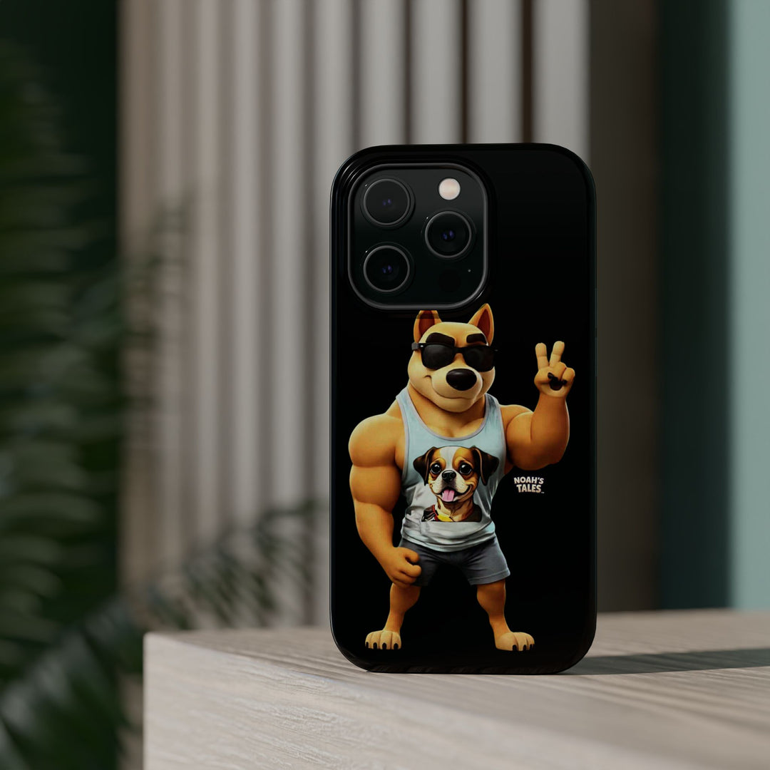 Noah’s Tales™ Ranger Magnet Phone Case Pet Lover Phone Cover Funny Phone Case Unique Gift for Dog Owners Quirky Dog Design
