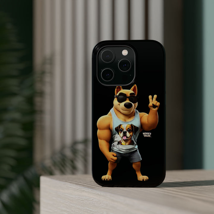 Noah’s Tales™ Ranger Magnet Phone Case Pet Lover Phone Cover Funny Phone Case Unique Gift for Dog Owners Quirky Dog Design