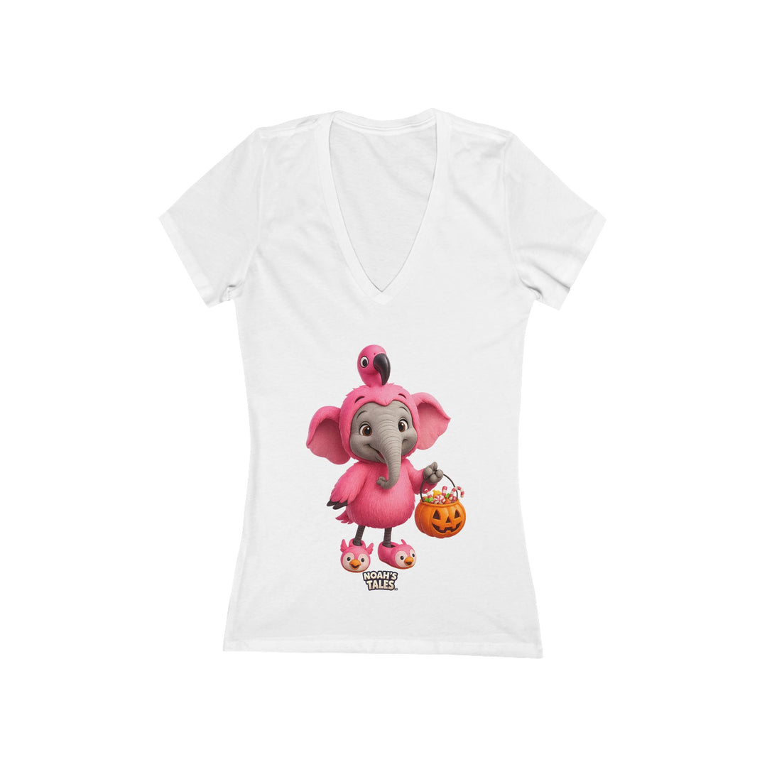 Noah’s Tales™ Halloween Noah Women's V-Neck Bella T-Shirt