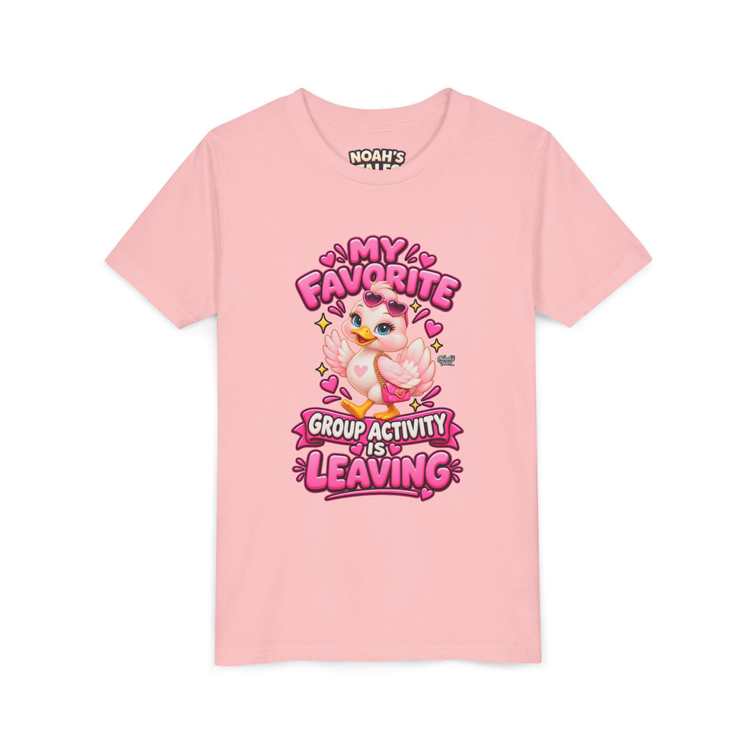 Noah’s Tales™ My Favorite Group Activity Is Leaving | Luna Girl's Bella T-Shirt