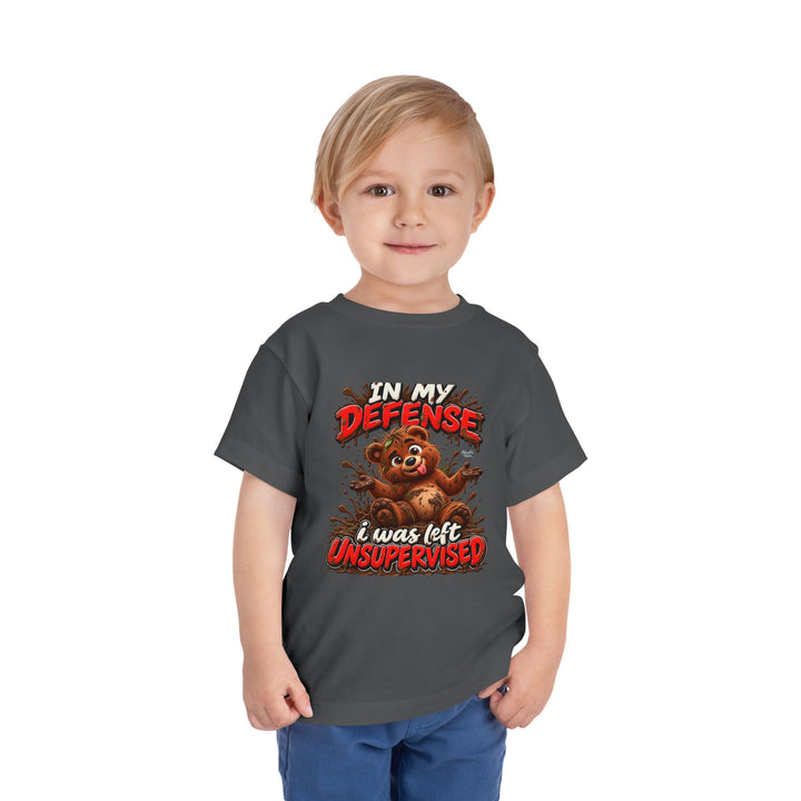 Noah’s Tales™ In My Defense I Was Left Unsupervised | Baxter Boy's T-Shirt