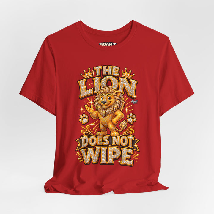 Noah’s Tales™ The Lion Does Not Wipe | Leo Men's T-Shirt