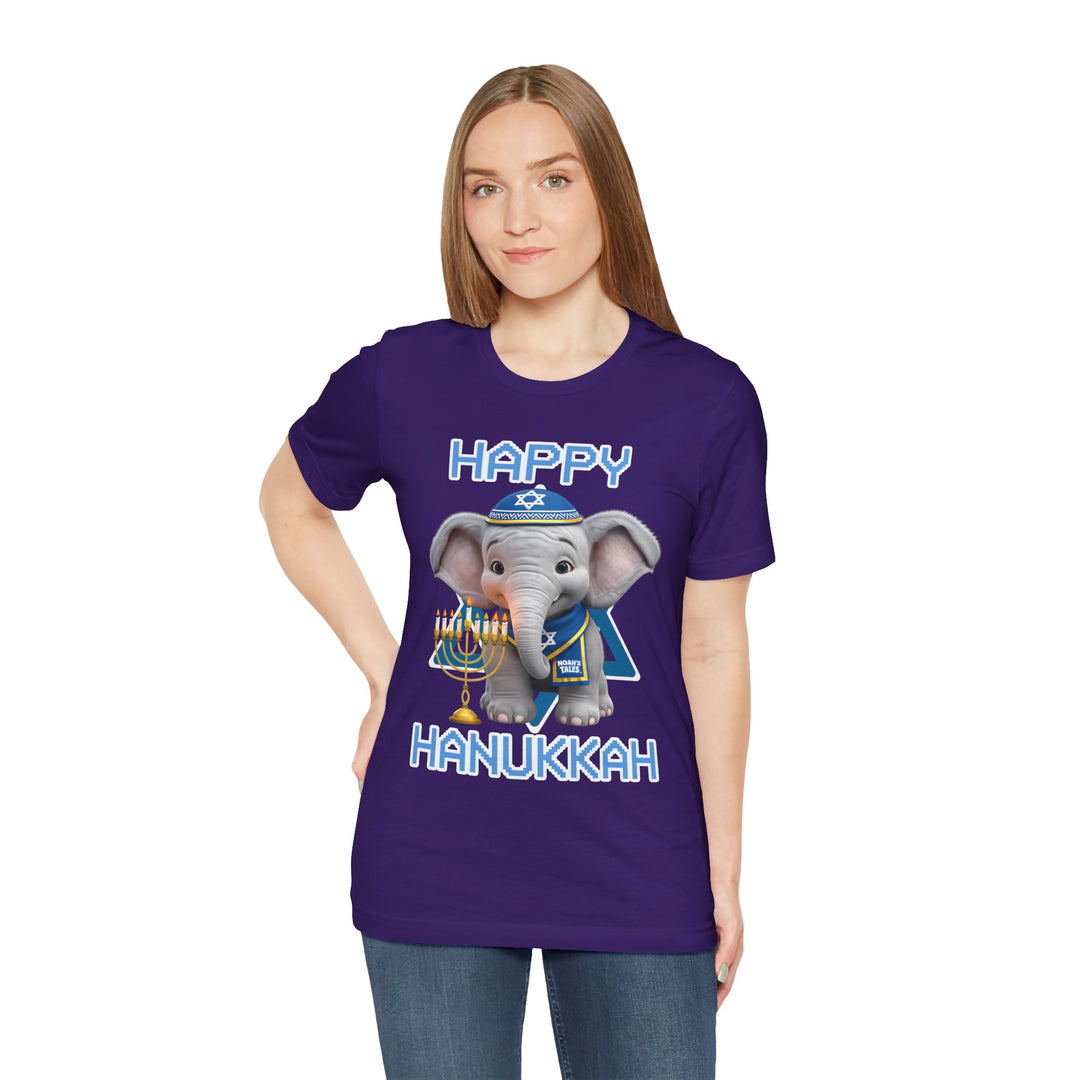 Noah’s Tales™ Happy Hanukkah Noah Women's Bella T-Shirt