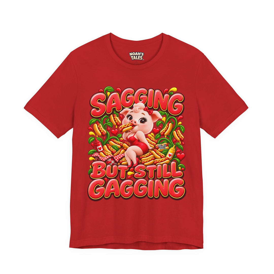 Noah’s Tales™ Sagging But Still Gagging | Pip Girlfriend Women's Bella T-Shirt